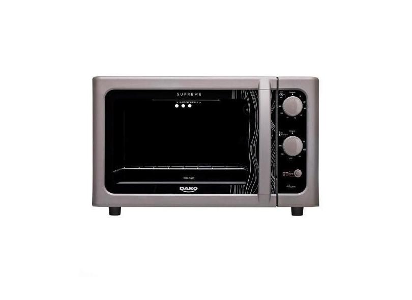 Forno Eletrico Dako de Bancada 44 Litros 1750W de 50ºC à 300ºC Timer 1