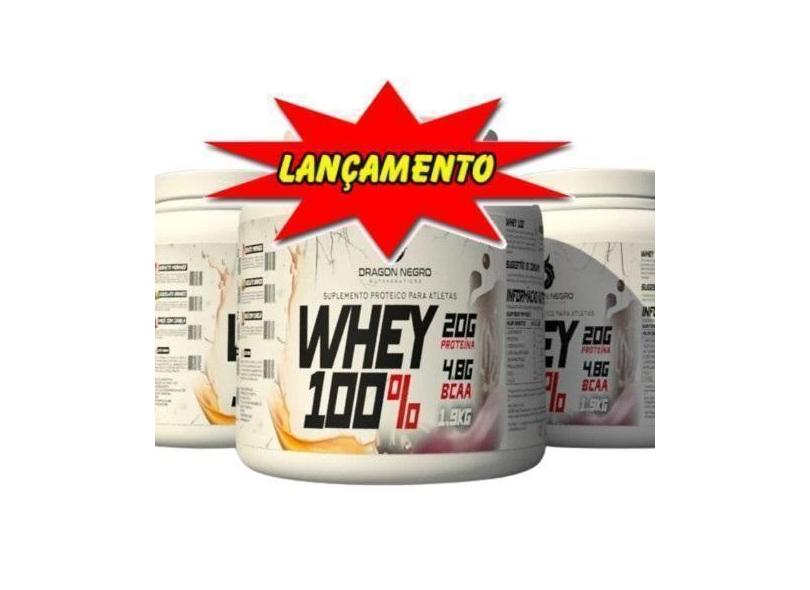 Whey Protein Dragon 1,9Kg Saboroso Sabor Leite Ninho - Dragon