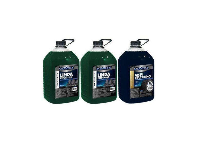 Kit 2 Limpa Estofados 1 Pneu Pretinho Vonixx