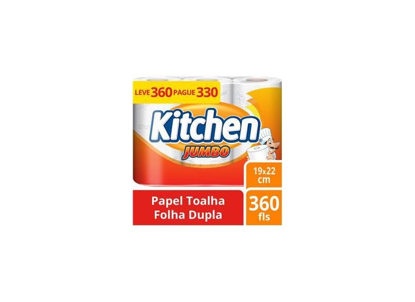 Toalhas de Papel Kitchen Jumbo - 18 unidades com o Melhor Preço é no Zoom