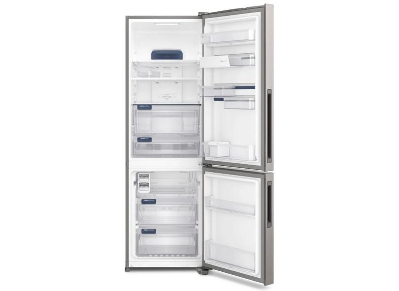 Geladeira Electrolux Bottom Freezer IB S Frost Free Inverse Litros cor Inox em Promoção é