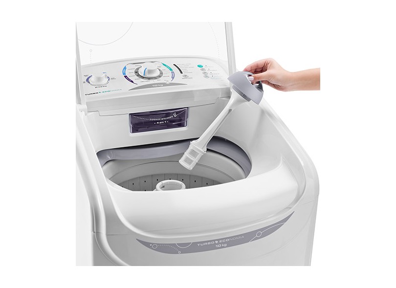 Máquina de Lavar, Lavadora de Roupa Electrolux Turbo Economia 10Kg Branca  - LTD11