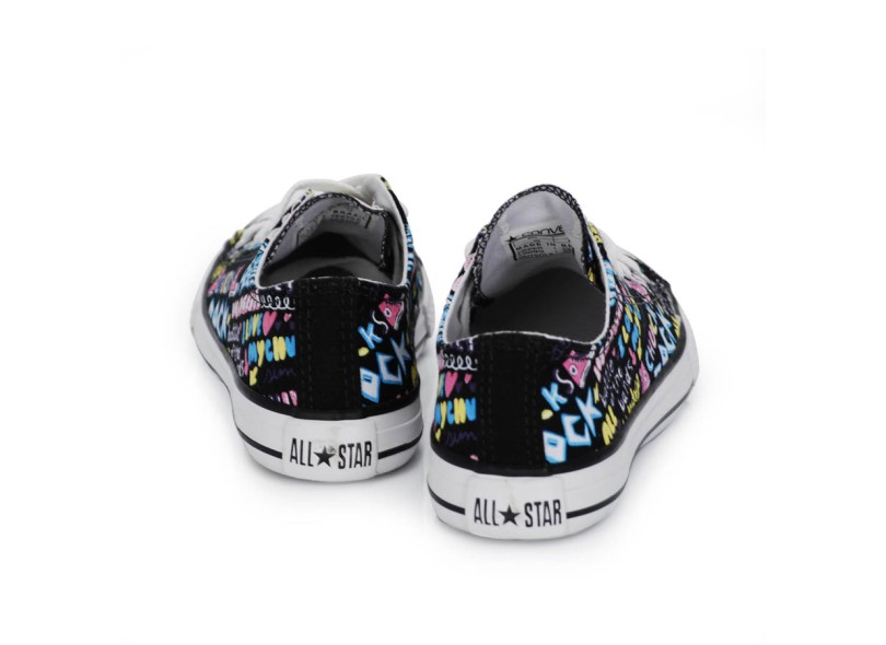 Tênis Converse All Star CT As Print Infantil de Menina Casual Rock Star OX