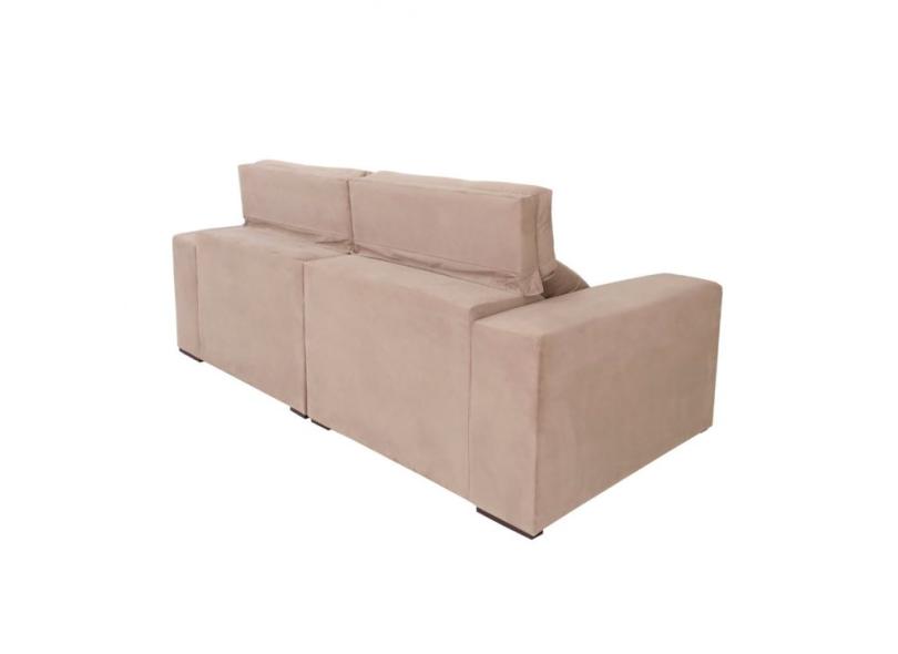 Sofá 3 lugares Retrátil Reclinável Suede Roma Vicam