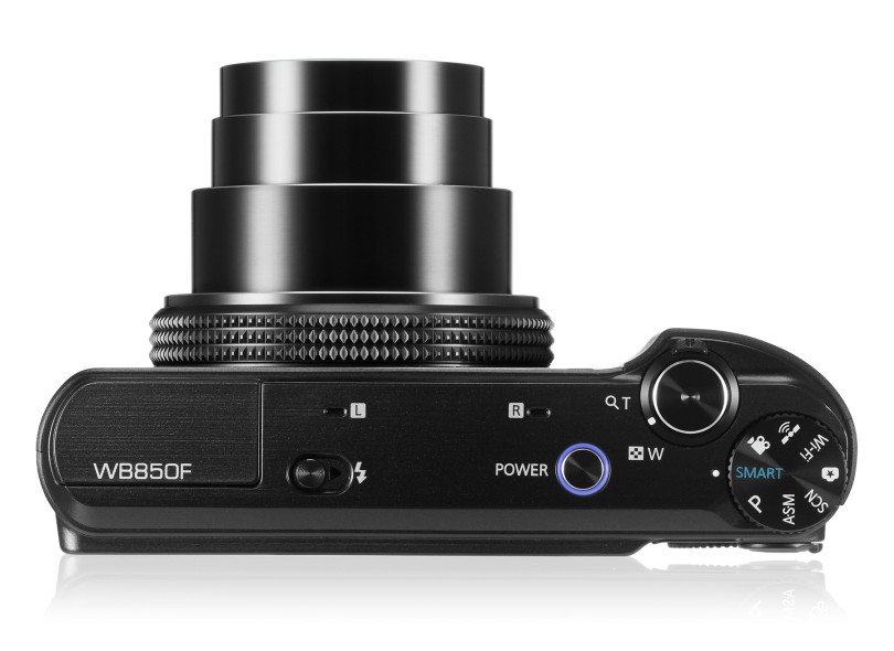 Câmera Digital Samsung Smart Series 16,2 mpx Full HD Foto panorâmica Foto 3D WB850F