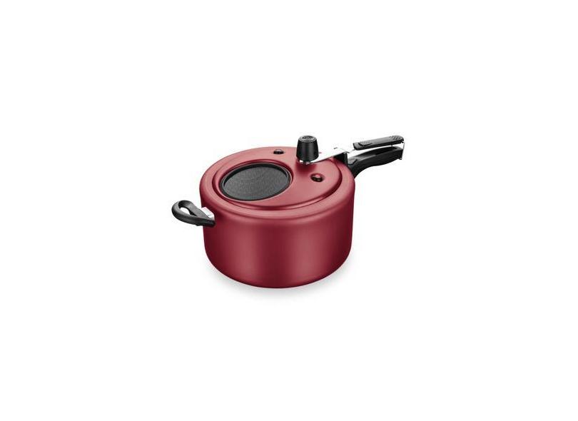 Panela De Pressão Superior Mta Com Visor Cereja 6,0 Litros
