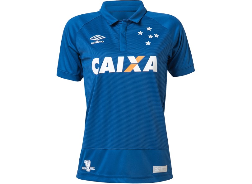 Camisa Torcedor feminina Cruzeiro I 2016 sem Número Umbro