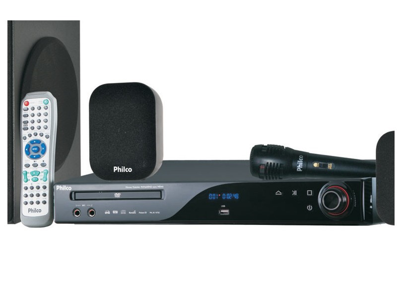 Home Theater DVD-RW Philco 5.1 Canais 360 W Karaokê 1 HDMI 1 USB PHT660N2