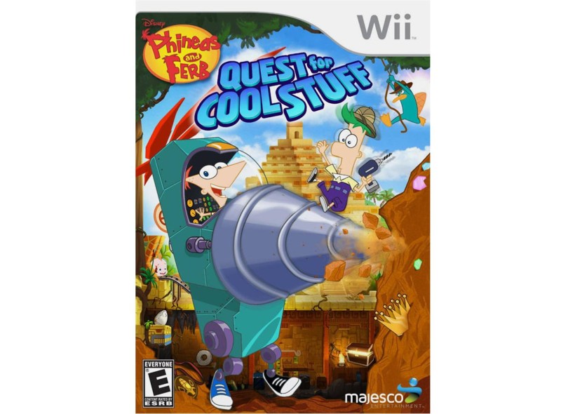 Jogo Phineas and Ferb: Quest For Cool Stuff Wii Majesco Entertainment