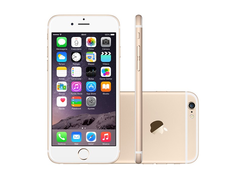 Novo Smartphone Apple iPhone 6 64GB Câmera 8,0 MP iOS 8 3G 4G Wi-Fi