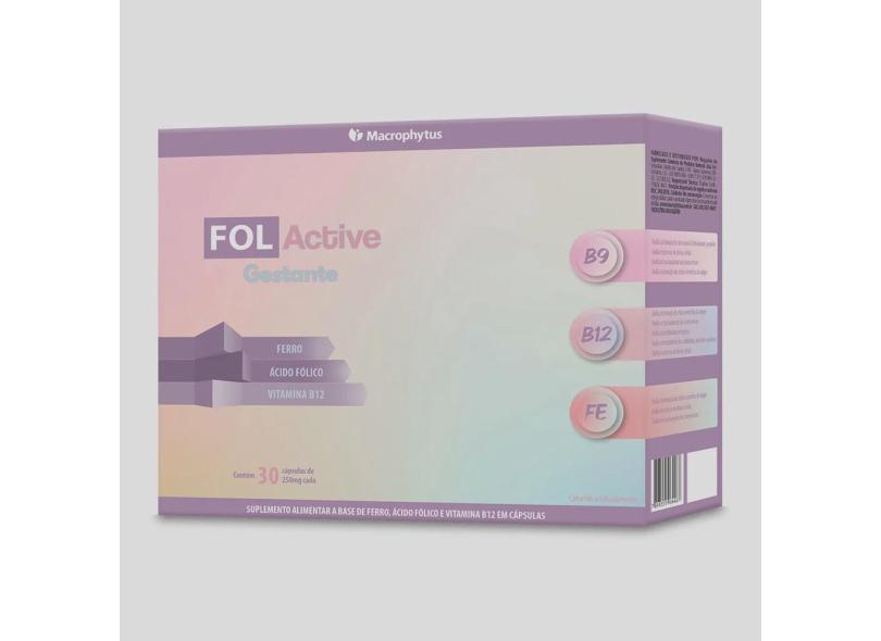 Fol-Active Gestante 250mg 30 cápsulas em Promoção é no Buscapé