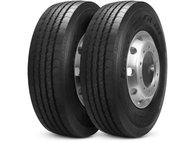 Kit 2 Pneu 285/70r19.5 146/144l Tl M+s Fr01 Liso Rodoviário