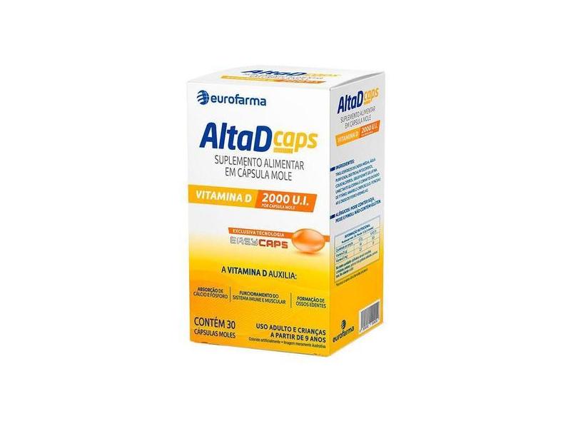 Altad Caps 2.000 Ui Suplemento Alimentar 30 Cápsulas Moles em Promoção ...