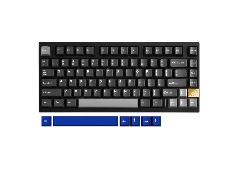 Teclado para jogos yunzii AL75 75% alumínio sem fio BT/2.4G