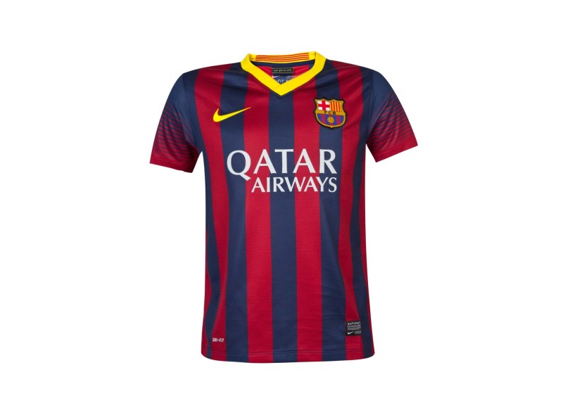 Camisa Jogo Barcelona I 2013/14 Infantil s/nº Nike