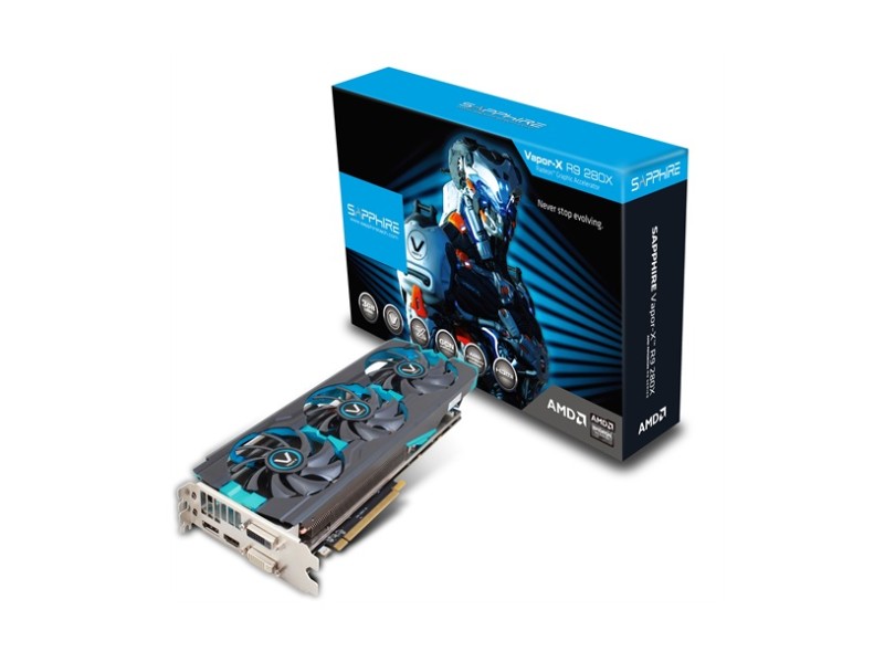 Placa de Video ATI Radeon R9 280X 3 GB DDR5 384 Bits Sapphire 11221-20
