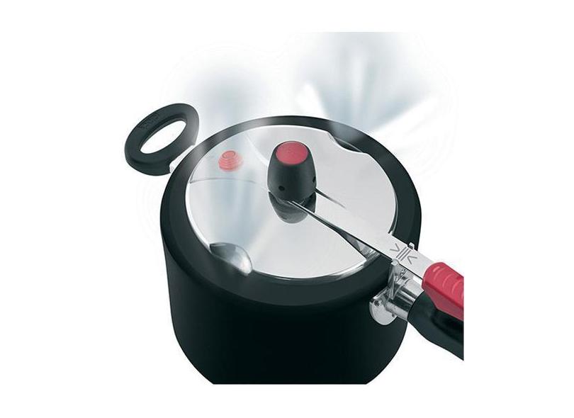 Panela De Pressão Clock Teflon 4.5 Litros Preto