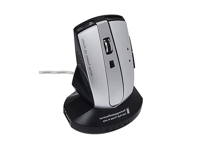 Acessórios dos componentes MZ-011 2,4GHz 1600DPI Mouse óptico recarregável sem fio com função de cubo
