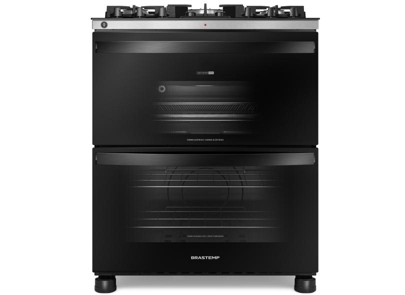 Fogão de Piso Brastemp BFD5LAE 5 Bocas Acendimento Automático com Forno Duplo Timer Desligamento Automático