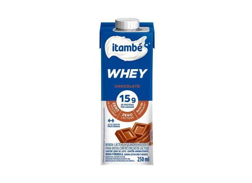 Bebida Láctea Uht Itambé Whey Com 15G De Proteína Sabor Chocolate 250M