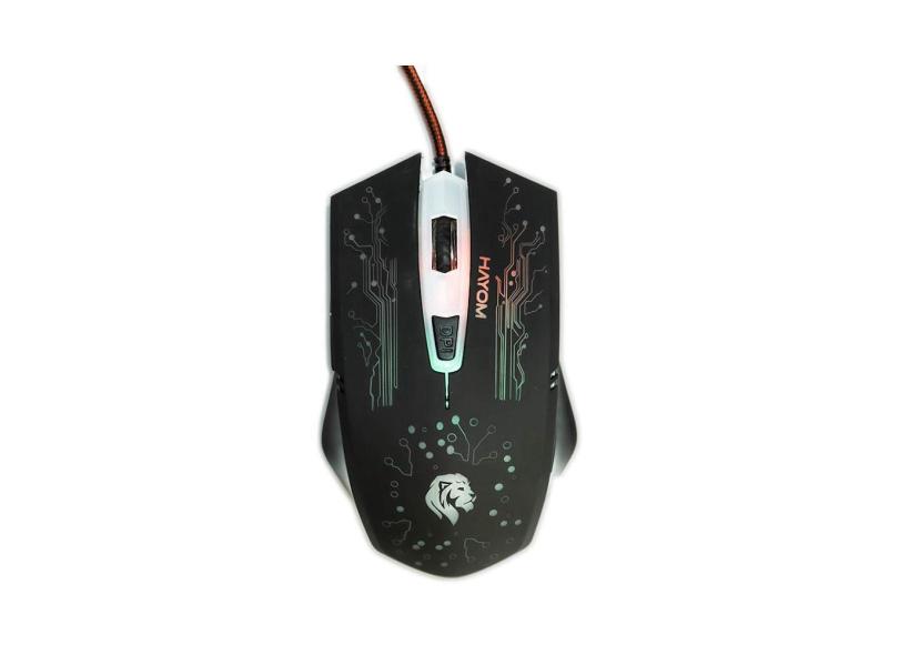 Mouse Hayom Mu2911 6 Botões Óptico Usb