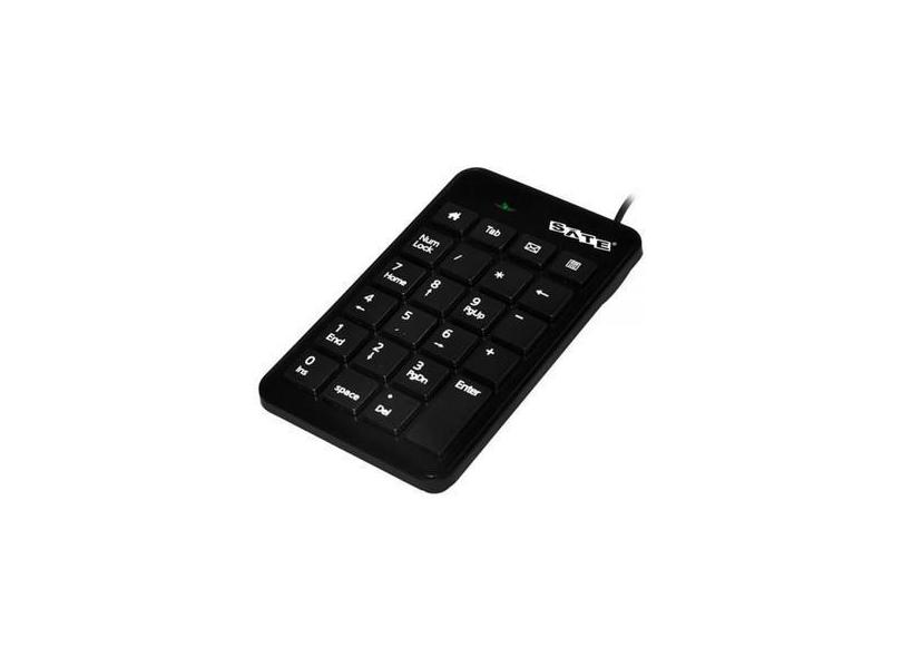 Teclado Numerico Sate AK-186B Bluetooth Pilha BLK - Satellite