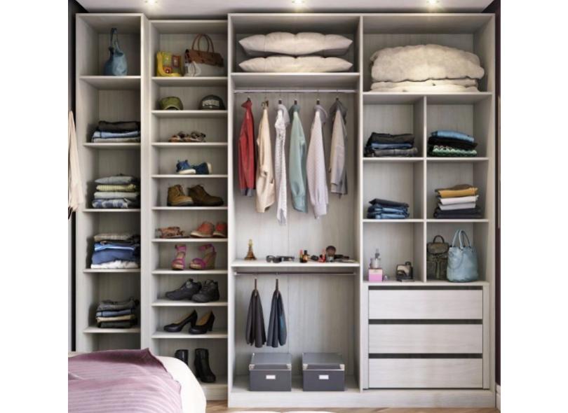 Guarda-Roupa Closet 3 Gavetas Luciane Móveis