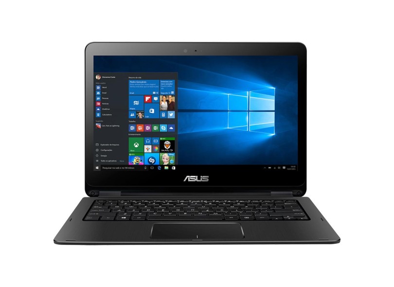 Notebook Conversível Asus VivoBook Flip Intel Core i5 6200U 6ª Geração 8 GB de RAM 256.0 GB 13.3 " Touchscreen Windows 10 TP301UA-DW296T
