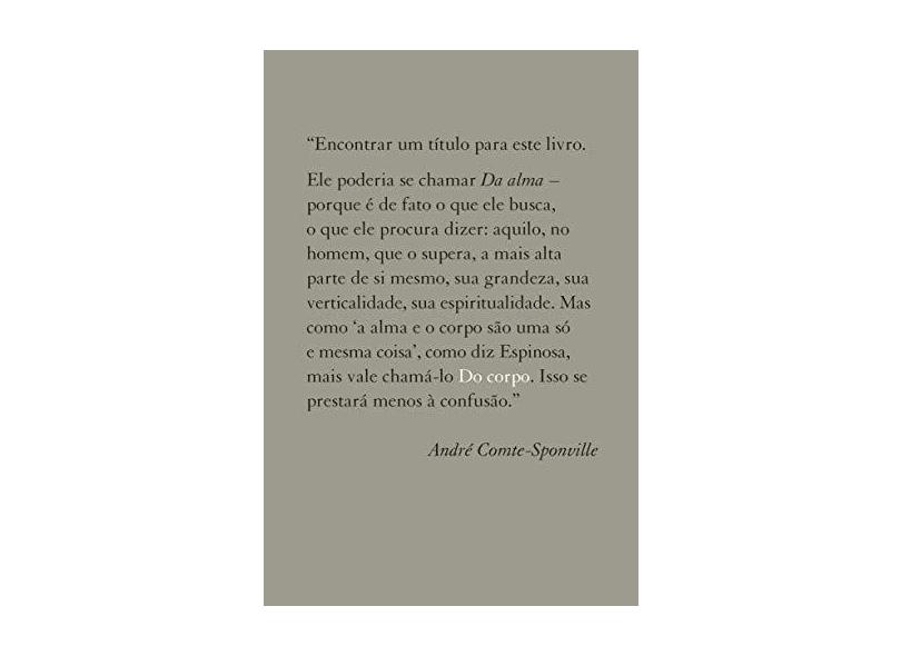Do Corpo - Comte-sponville, André - 9788578276966