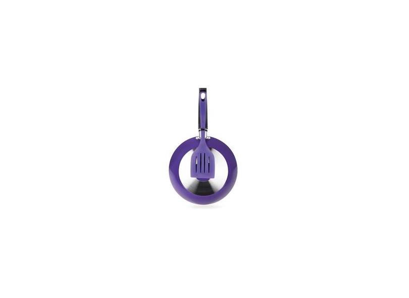 Frigideira Multiflon Antiaderente com Espatula Violeta 24cm 1,10L 77424