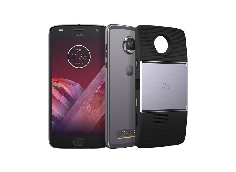 Smartphone Motorola Moto Z Z2 Play Projector Edition 64GB 2 Chips Android 7.1 (Nougat) 3G 4G Wi-Fi