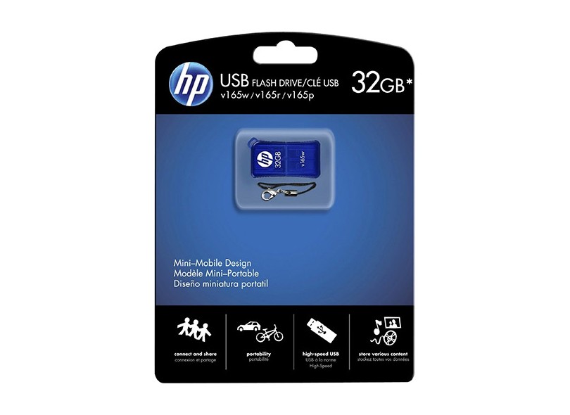 Pen Drive HP 32GB USB 2.0 V165W