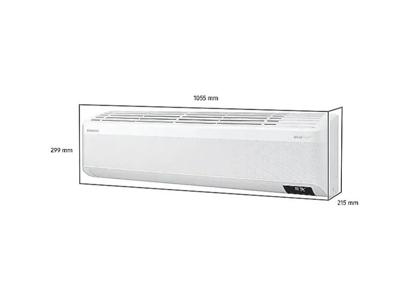 Ar-Condicionado Split Hi Wall Samsung Wind Free Connect 18000 BTUs Frio Inverter AR18CVFAAWKNAZ