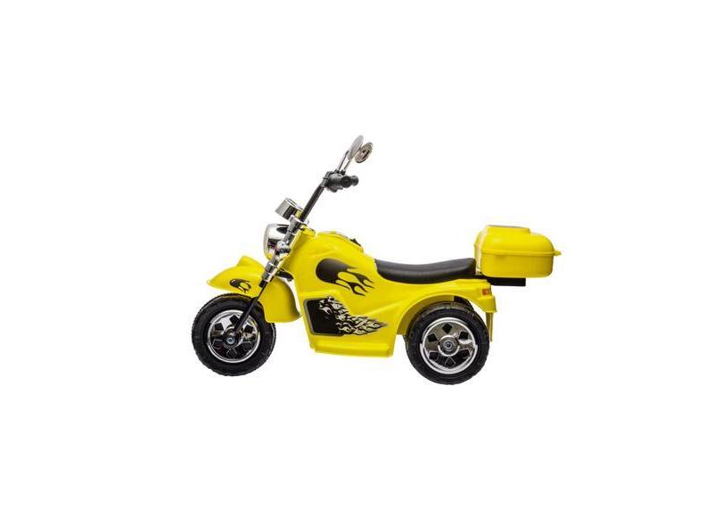 Mini Moto Elétrica 6v Infantil Amarela c/ Farol - Zippy Toys