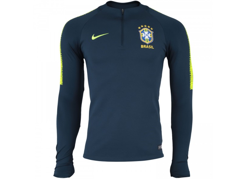Camisa Treino Brasil 2018/19 Manga Longa Nike com o Melhor Preço é