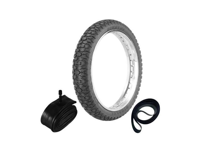 Pneu Biz 125 Pop 110i Prince 110 80/100-14 49l Wh21 Rinaldi + Câmara +