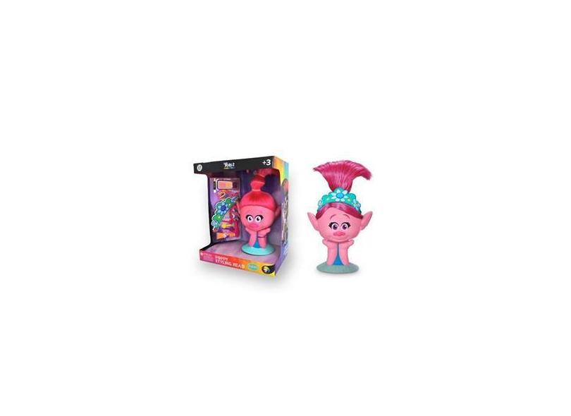 Busto Boneca Poppy Trolls II Para Pentear Com Maquiagem