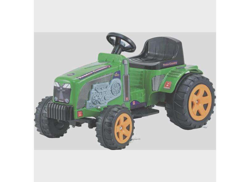 Carrinho Infantil Passeio Elétrico Trator Country 6V - Biemme - Verde