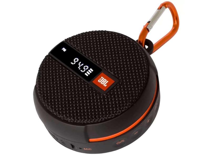 Caixa de Som Bluetooth JBL Wind 2 IPX7 com Suporte para Bike Moto Rádio FM Entrada para Cartão AUX