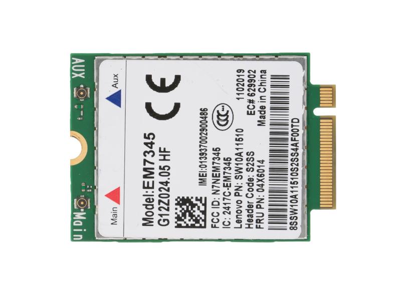 EM7345 Module kaart, professionele EM7345 04X6014 4G-LTE/HSPA-WWAN- kaartmodule voor Thinkpad X250 X1C W550 T450 X240 T440