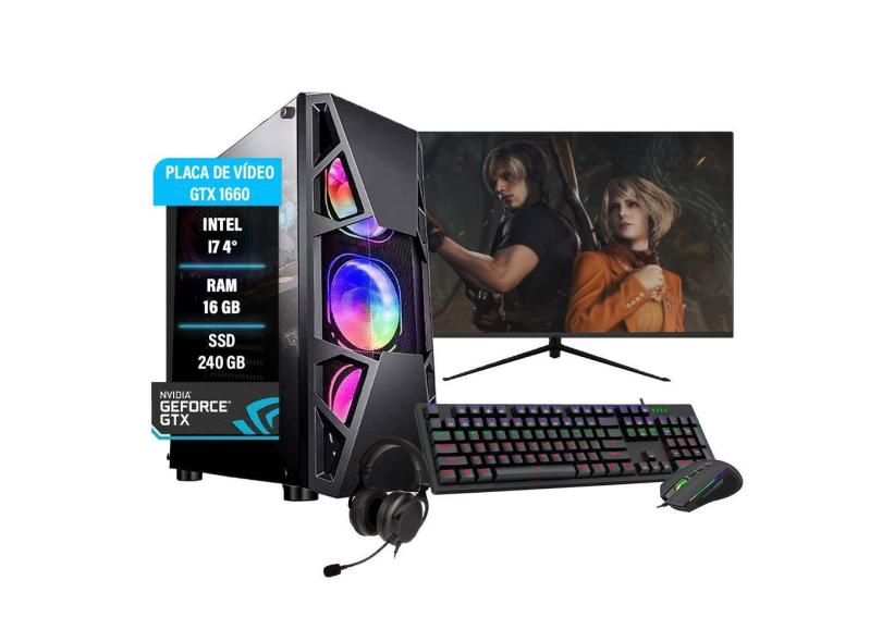 Pc Gamer Completo I7 4 16Gb Ddr3 Ssd 240Gb Gtx 1660
