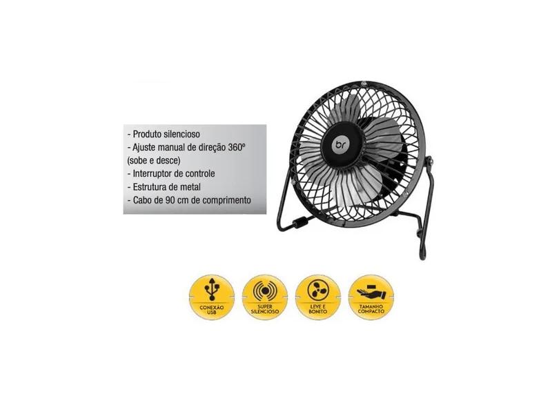 Mini-Ventilador Bright 336 14,3 cm 3 Pás