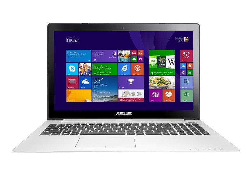 Notebook Asus VivoBook Intel Core i5 3317U 3ª Geração 8GB de RAM HD 1 TB LED 15,6" Touchscreen Windows 8 S500CA