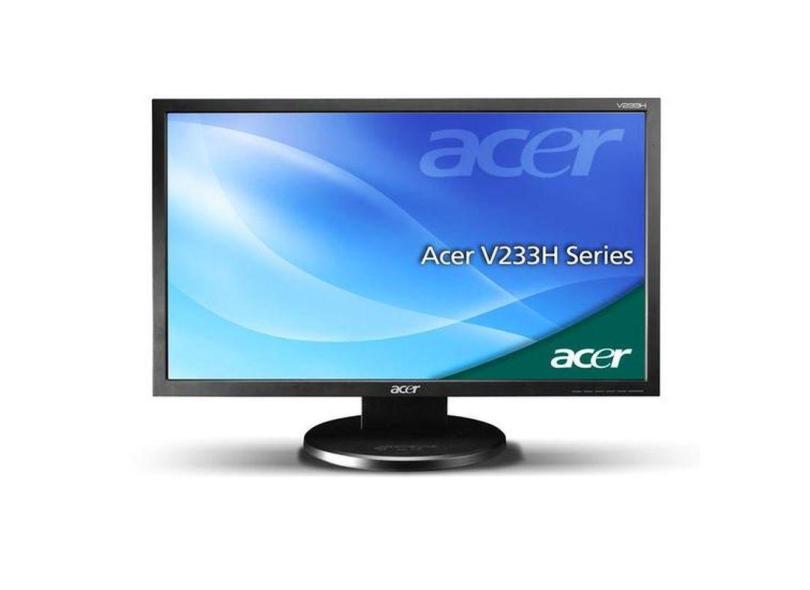 Monitor Acer 23 Polegadas V233H Full HD com Conexão vga e dvi - Cor Preto