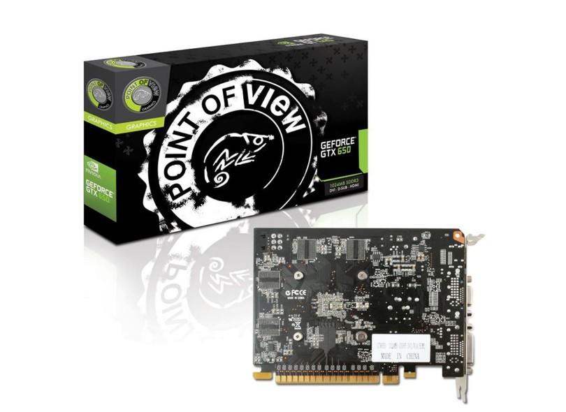 Placa de Video NVIDIA GeForce GTX 650 1 GB DDR5 128 Bits Point Of View VGA-650-A2-1024