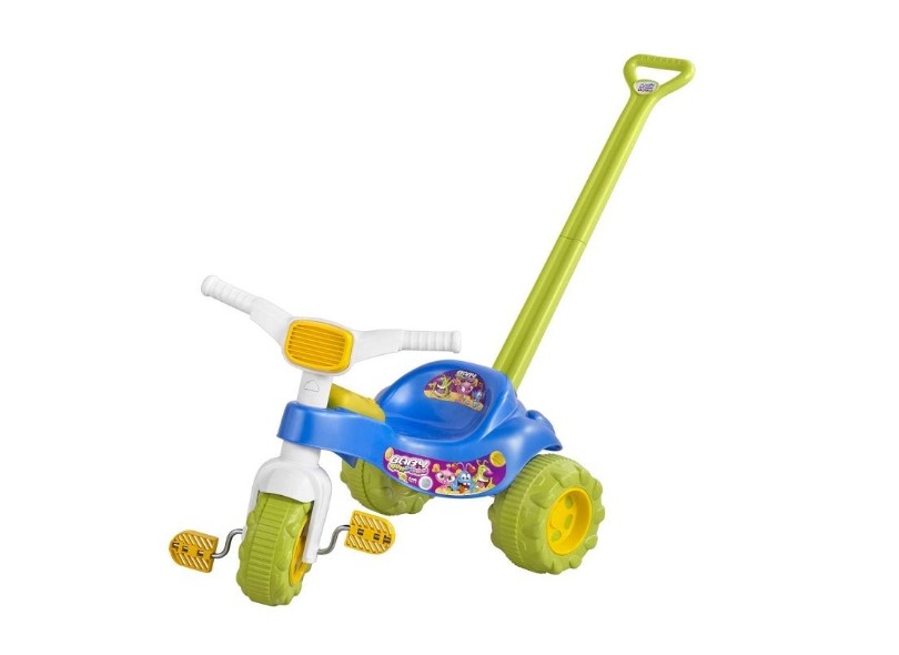 Triciclo Motoca Infantil Tico Tico Pets com Haste Removível