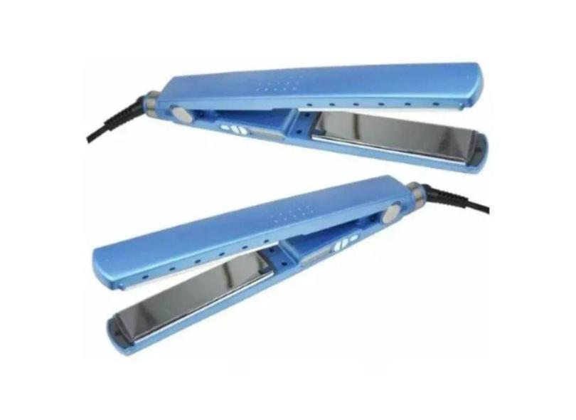 Chapinha Cabelo Prancha Profissional Cor Azul Bivolt