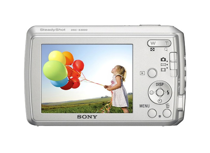 Câmera Digital Sony CyberShot 10,1 MP DSCS3000 com o Melhor Preço é