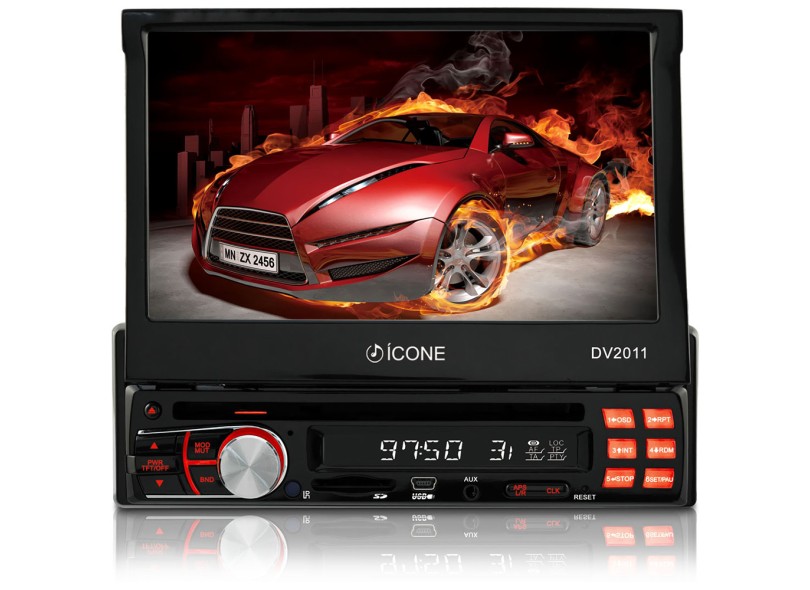 DVD Player Automotivo Icone DV2011 c/ Tela de 7"