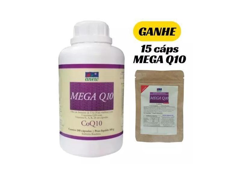 Mega Q10 Anew 240 Caps + 01 Sachê Mega Q10 Anew